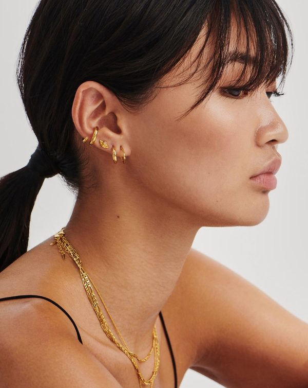 Mini Molten Hoop Earrings | 18ct Gold Vermeil Supply