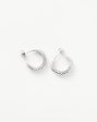 Wavy Ridge Small Hoop Earrings Cheap