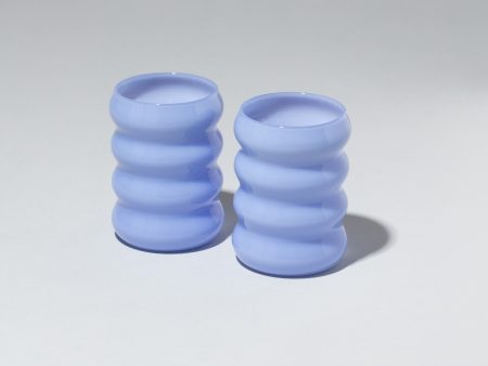 Opaque Ripple Cup - Set of Two For Cheap