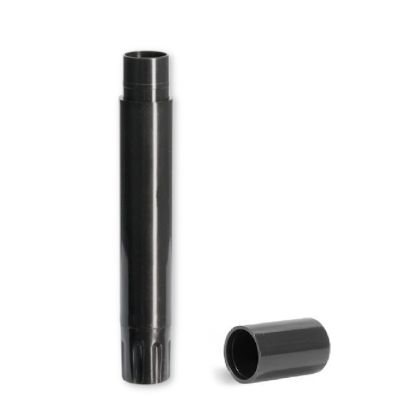 Slim Line Lip Balm Tube w  Cap - Black - .07 oz Online Hot Sale