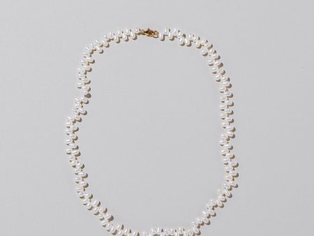 Zipper Pearl Necklace For Sale