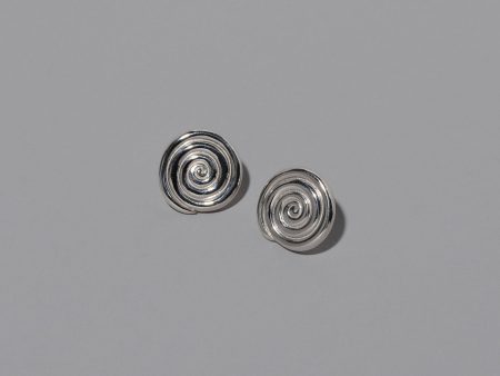 Serpentinite Stud Earrings  - Sterling Silver Hot on Sale