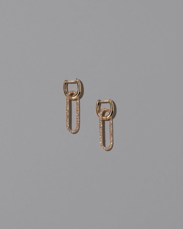 Link Huggie Hoop Earrings on Sale