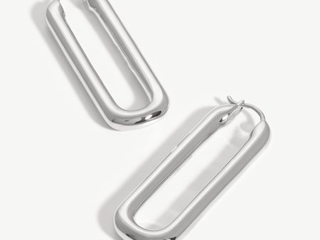 Ovate Hoop Earrings Discount