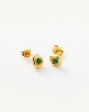 Molten Gemstone Sculptural Stud Earrings Online now