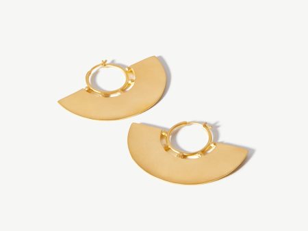 Lucy Williams Gilded Fan Earrings Supply