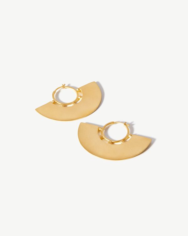 Lucy Williams Gilded Fan Earrings Supply