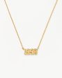 Birth Year Necklace  - Year 1998 | 18ct Gold Vermeil For Sale