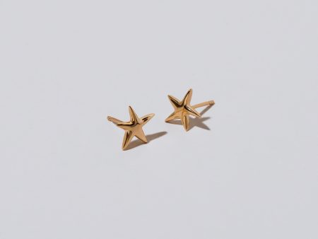 Verve Five Point Star Stud Earrings - Small For Cheap