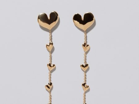 Thousand & One Night Heart Shoulder Duster Earrings For Discount