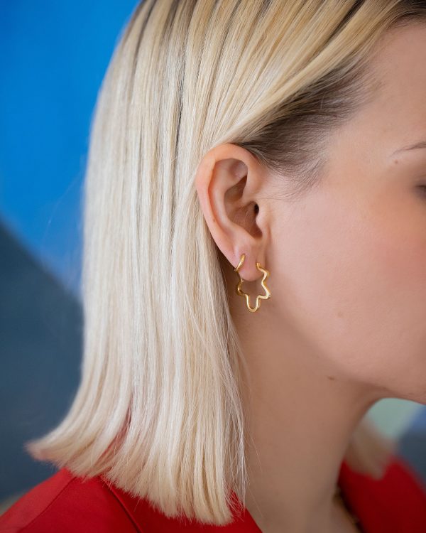 Wild Poppies Hoop Earrings Online Hot Sale