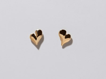 Thousand & One Night Heart Stud Earrings - Large Supply